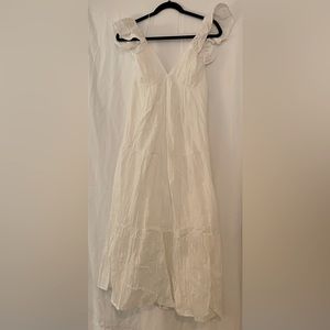 Red Dress, Size L, White Dress